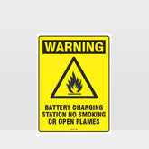 Custom Gate Signs,Warning Battery Charging Station Sign